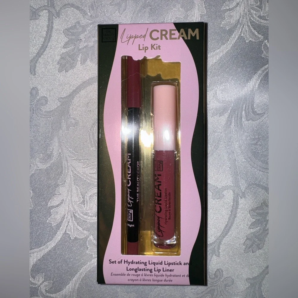 THE BEAUTY CROP Lipped Cream Lip Kit in Date Night, Liquid Lipstick & Lip Liner